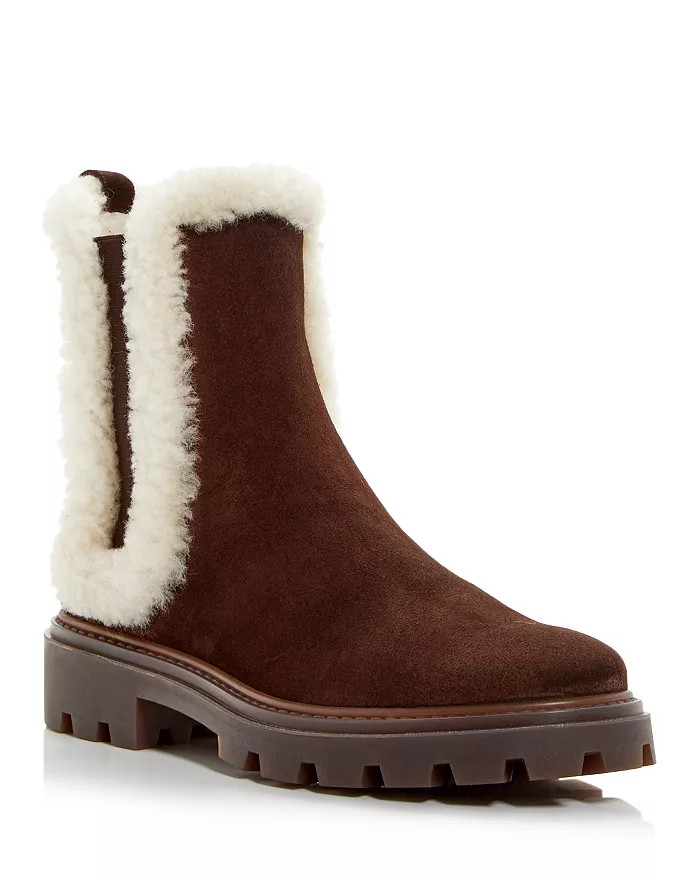Women's Gomma Shearling Trim Booties | Bloomingdale's (US)