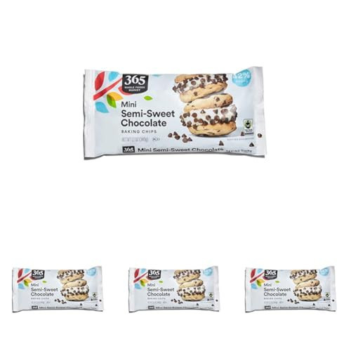 365 by Whole Foods Market, Semisweet Mini Chocolate Chips, 12 Ounce (Pack of 4) | Amazon (US)