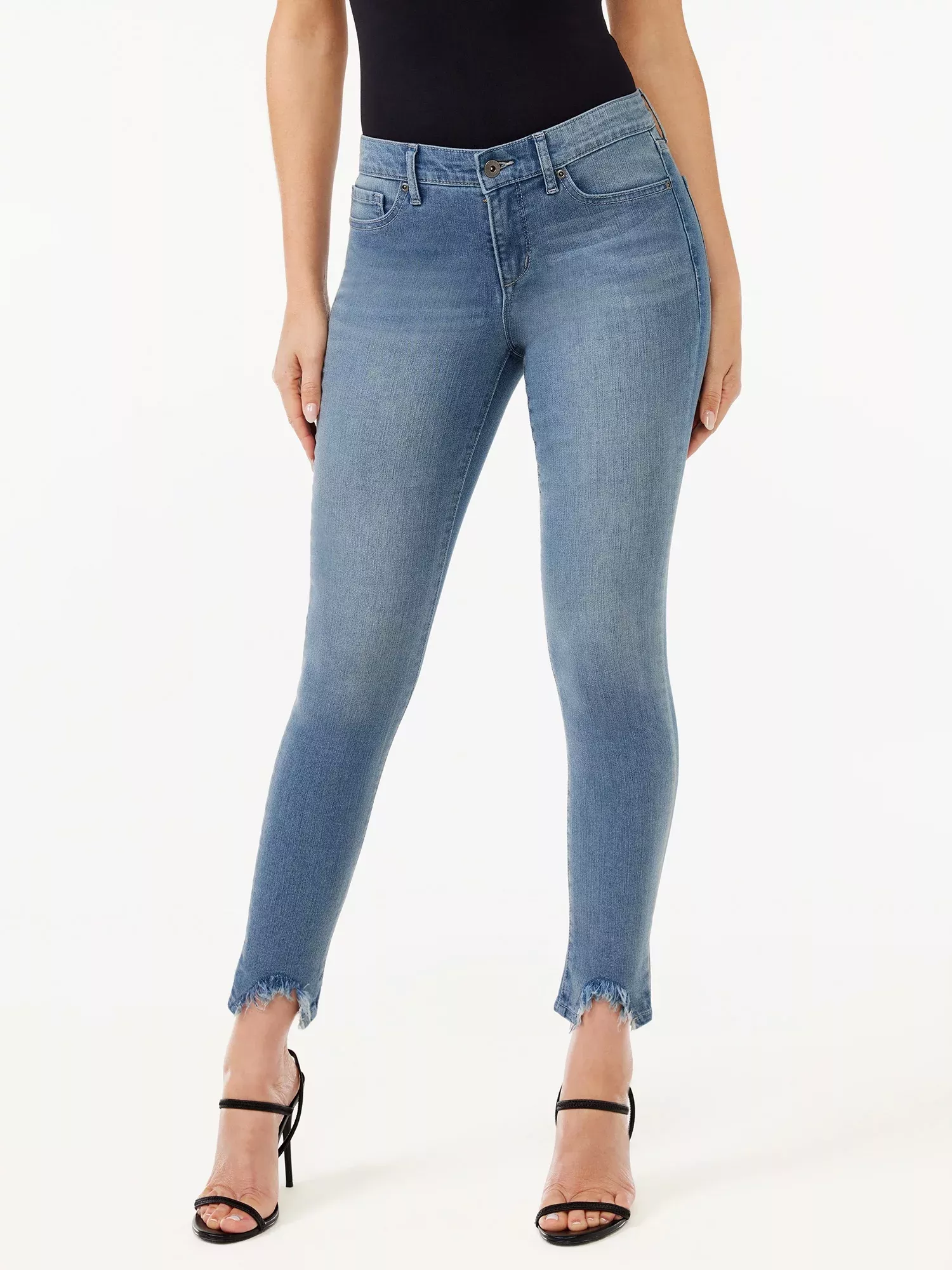 Sofia Jeans Women's Plus Size Faux Wrap Blouse with Short Sleeves, Sizes  1X-5X