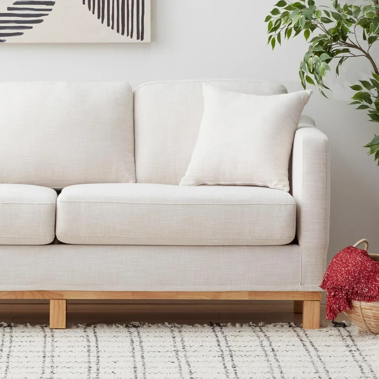 Gap Home Upholstered Wood Base Sofa, Oat | Walmart (US)
