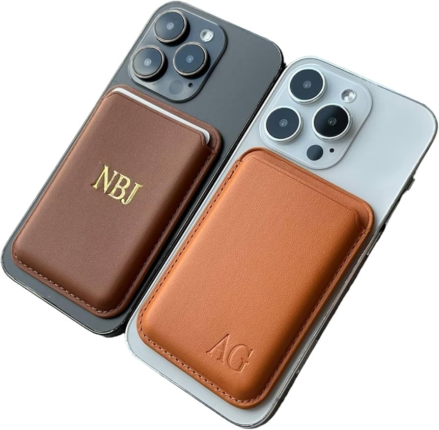 Custom Embossed Magnetic Wallet – Personalized Leather Cardholder, Customized Initials or Name,... | Amazon (US)