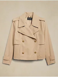 Oversized Short Trench Coat | Banana Republic Factory