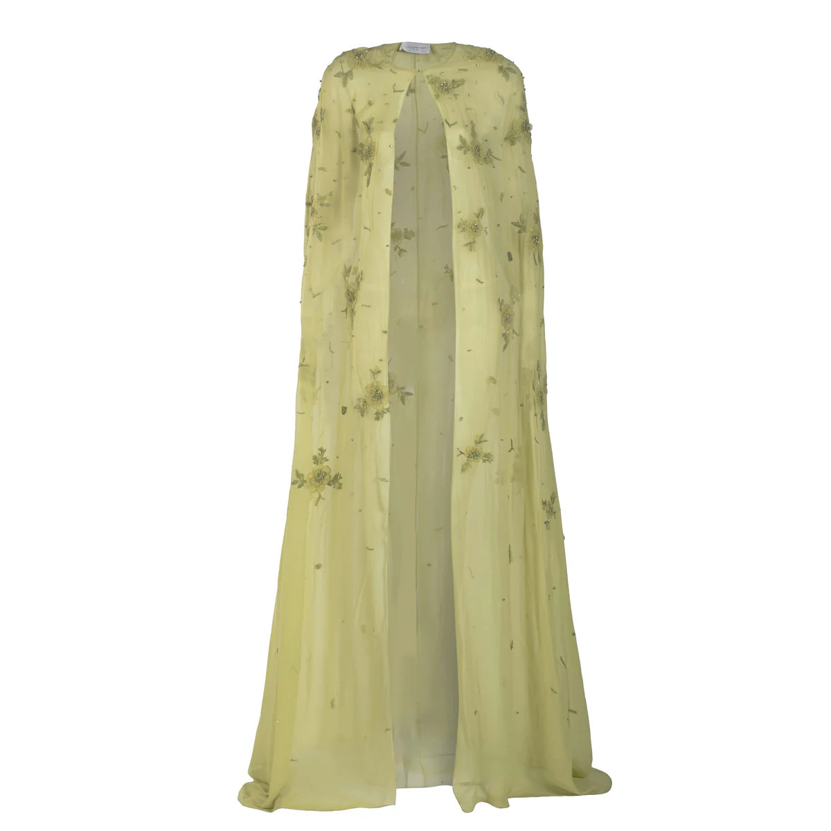 Anne Cape in Tarragon with Wildflower Clusters | Over The Moon