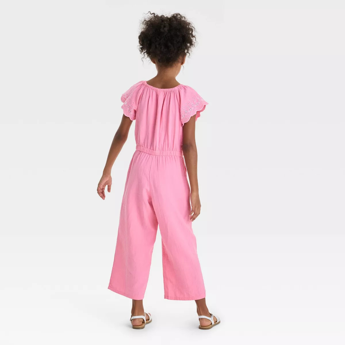 Girls' Short Sleeve Eyelet Jumpsuit - Cat & Jack™ | Target