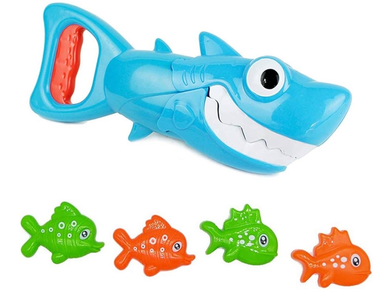 INvench Shark Grabber Baby Bath Toys - Blue Shark with Teeth Biting Action Include 4 Toy Fish - Bath Toys for Kids Ages 4-8 Boys Girls Toddlers Pool Toys

#LTKKids #LTKHome #LTKSummerEdit