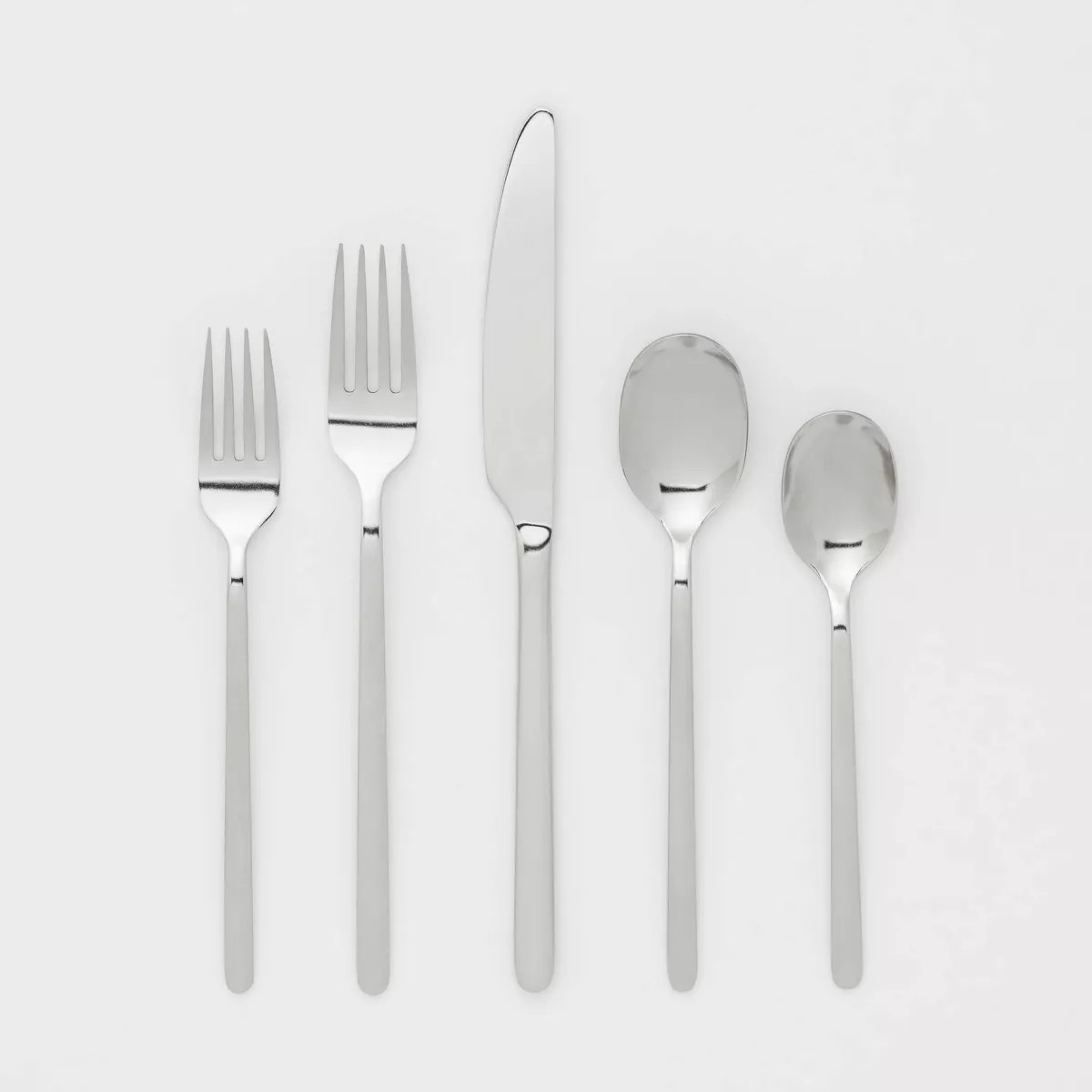 20pc Flatware Set Silver - Room Essentials™: Stainless Steel Silverware Set, Service for 4, Inc... | Target