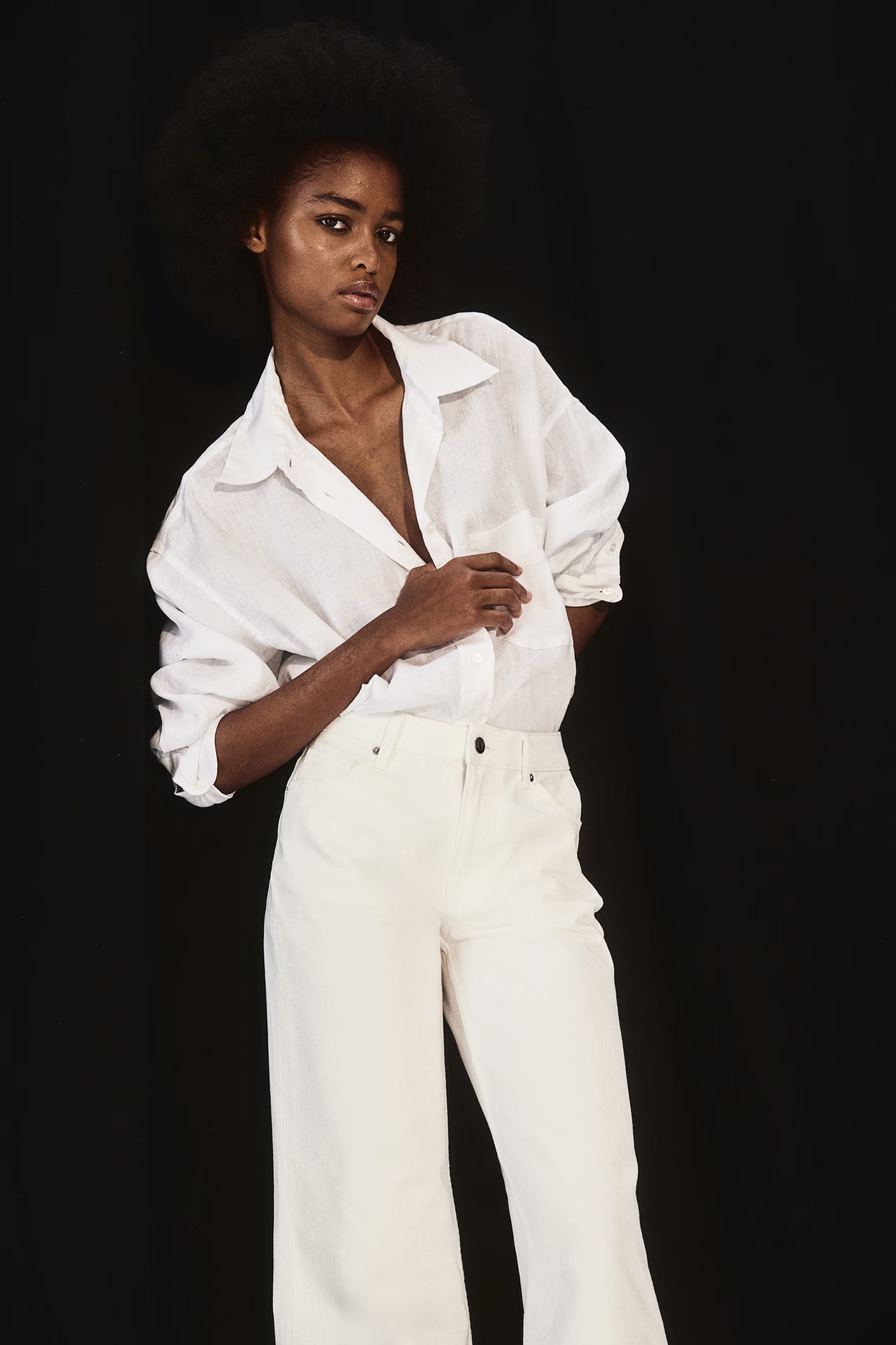 Oversized linen shirt | H&M (UK, MY, IN, SG, PH, TW, HK)