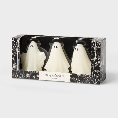 3pk Figural Ghost Halloween Tealight Set - Threshold™ | Target