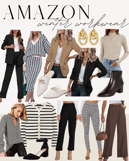 Amazon winter workwear finds! Each product comes in tons of colors and patterns to choose from. 

Winter work outfits - amazon business casual outfits - amazon blazers - work pants - work tops - office fashion - work shoes - work mules - amazon neutral fashion - neutral winter outfits - designer look for less 



#LTKfindsunder50 #LTKworkwear #LTKshoecrush