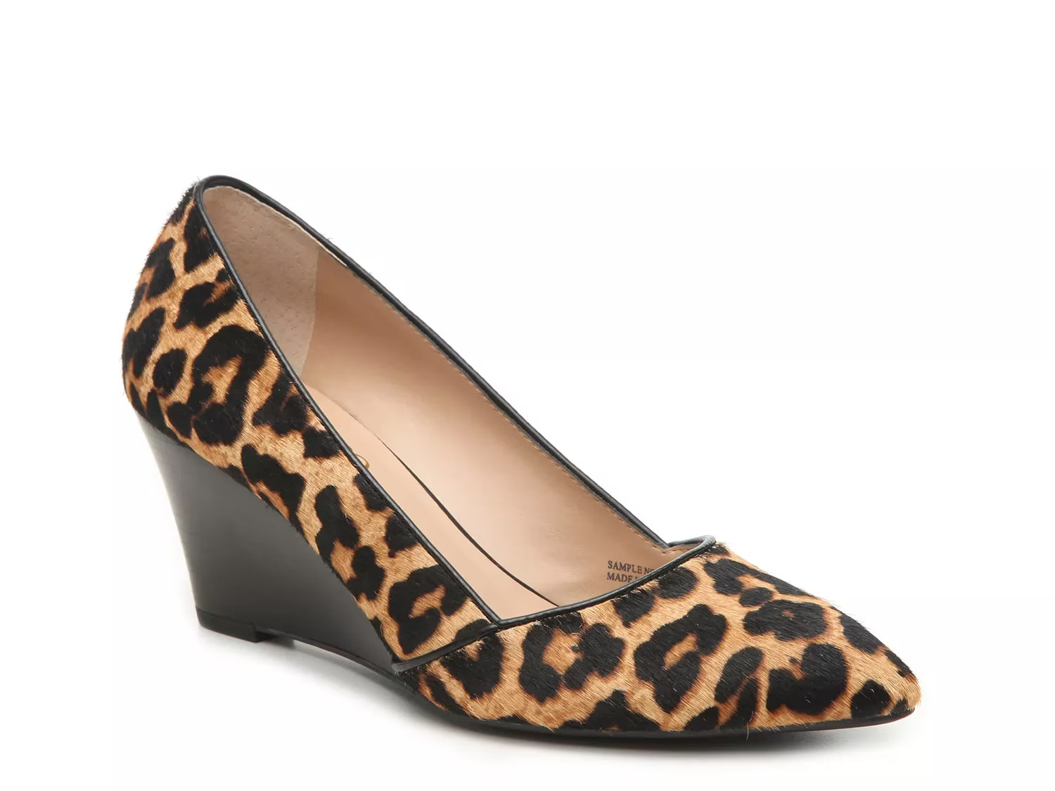 Franco Sarto Frankie Wedge Pump - Women's - Black/Tan Leopard - Wedge | DSW