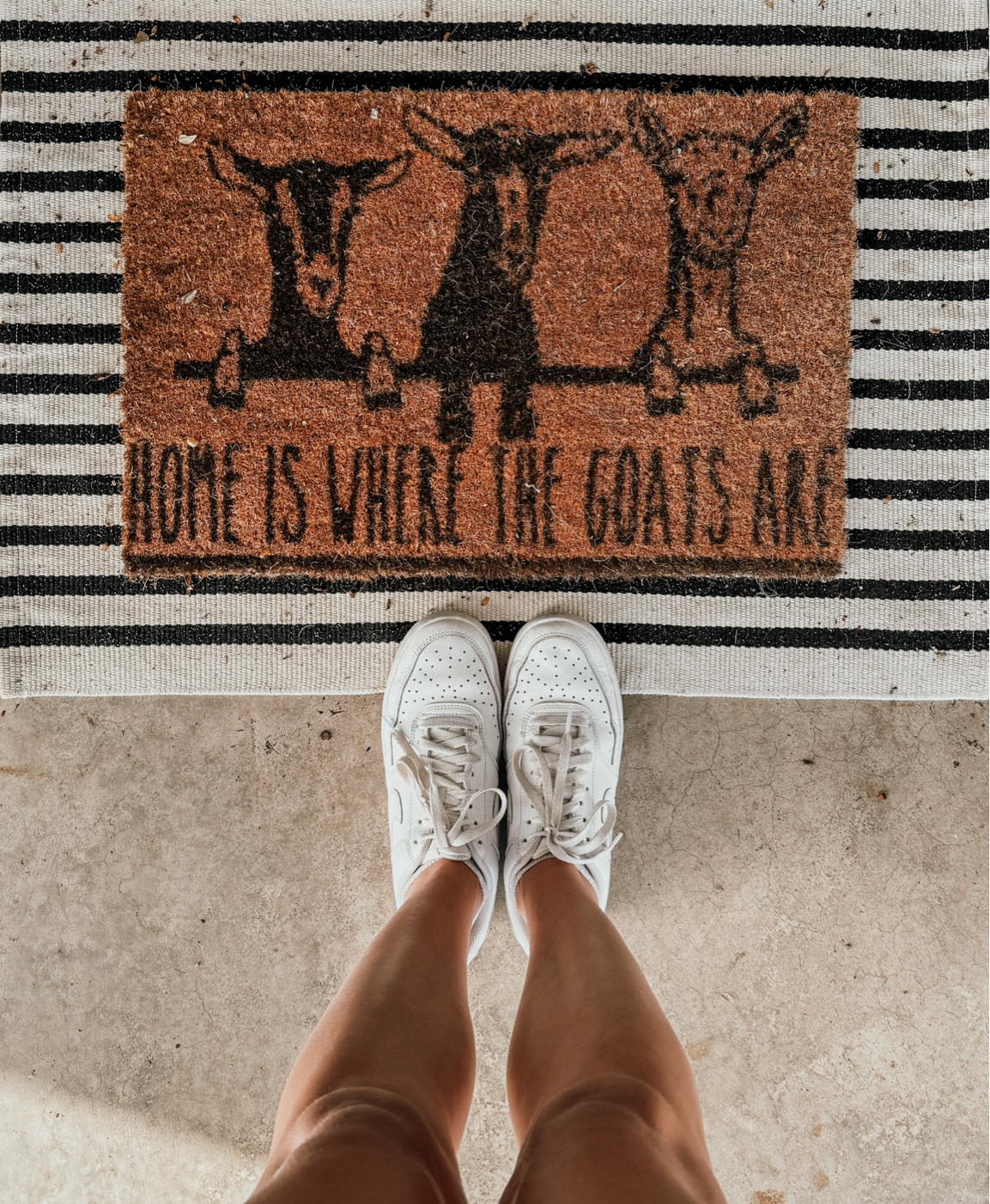 Home is where the goats are 🤍 front porch mat 

#LTKSummerSales #LTKHome