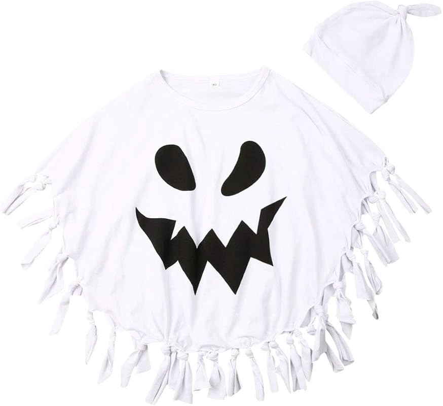 Halloweens Baby Boys Girls Suit Ghost Robe Fancy Party Costume Toddler Clothes Baby Hats 2PCS Outfit | Amazon (US)