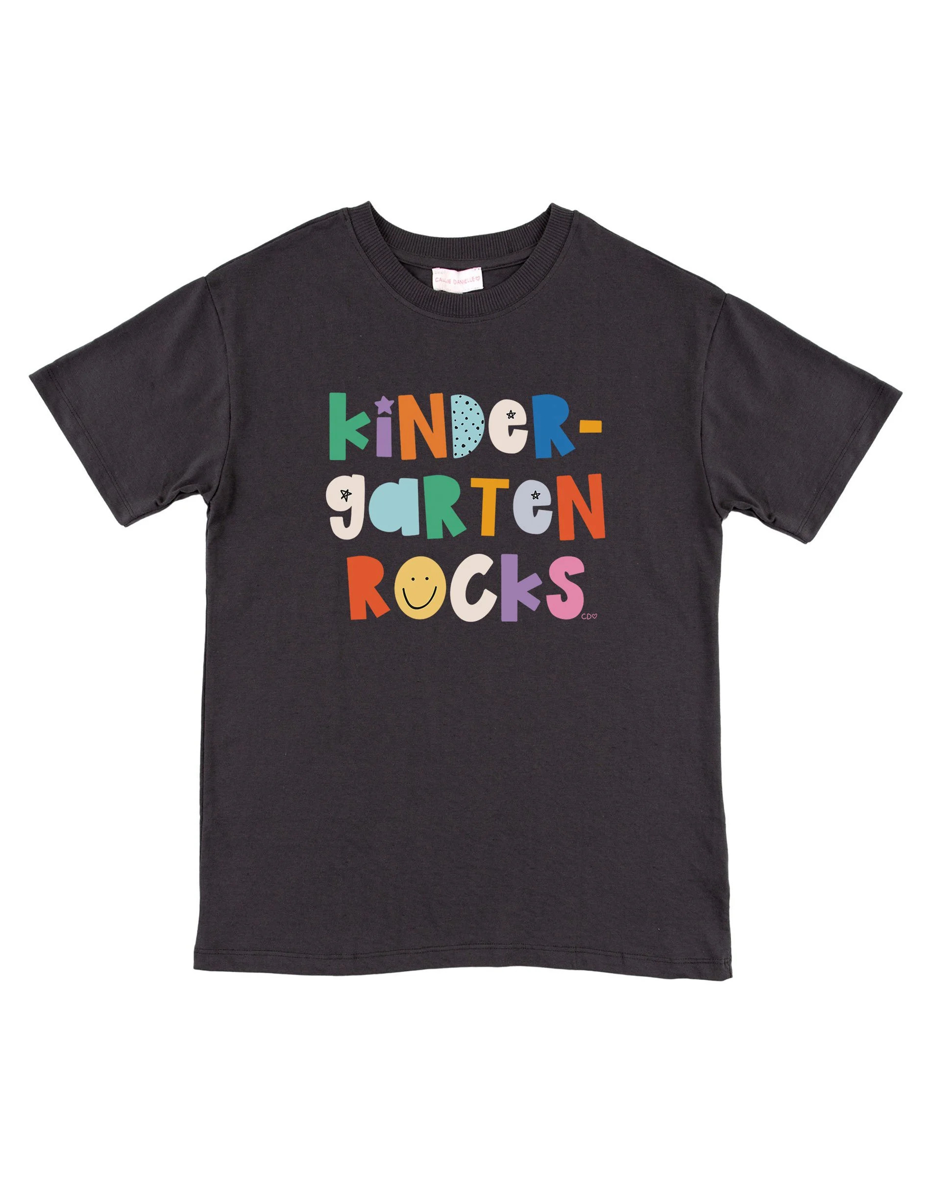 Kindergarten Rocks - Callie Tee - Dark Gray | Callie Danielle