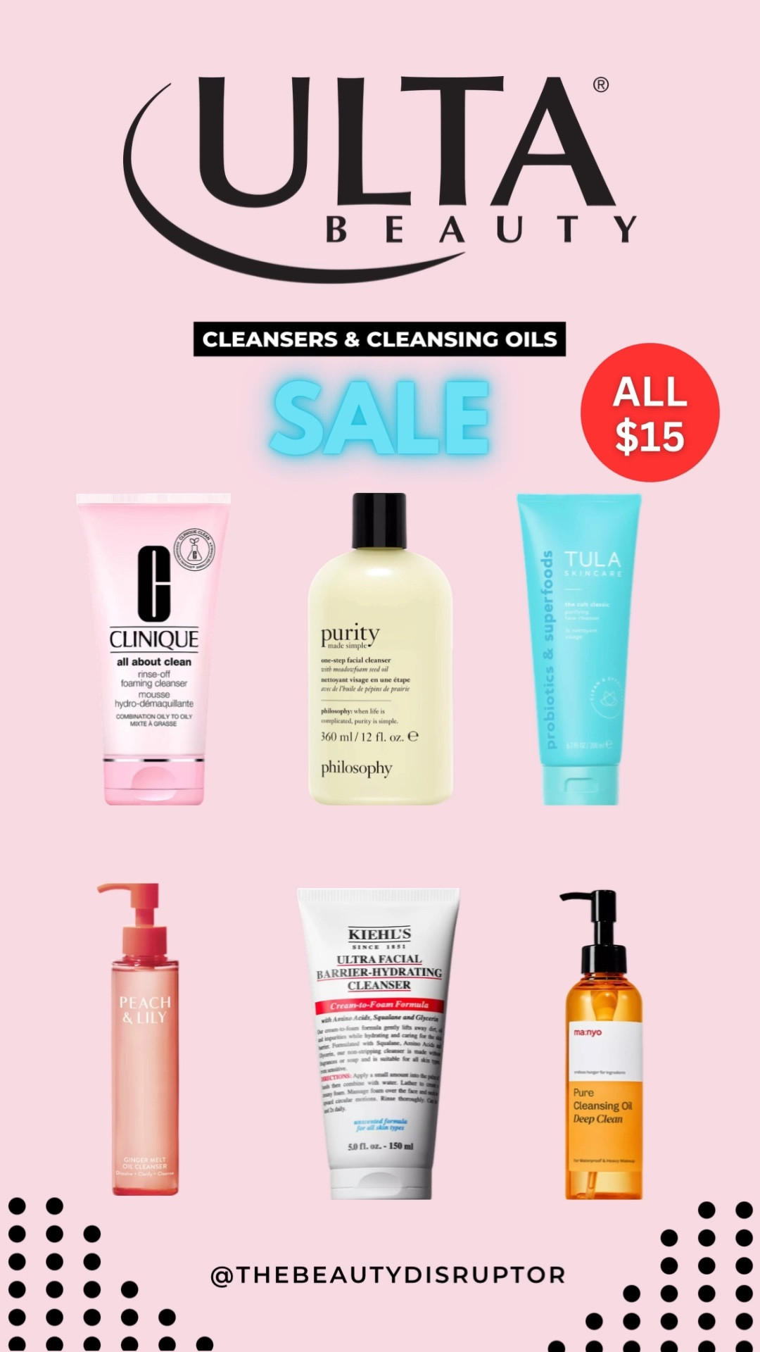 Upgrade your cleanser during the Ulta Beauty Sale. 🧴✨

For a limited time take advantage of these amazing deals on a top selection of highly rated cleansers, and cleansing oils. 

If you want to increase your glow and get clean, refreshed skin , then grab one of these cleansers today for the low price of $15.

#FaceCleansers #CleansingOil #CleansingBalm #Ulta #HolidaySale


#LTKHoliday #LTKBeauty #LTKGiftGuide