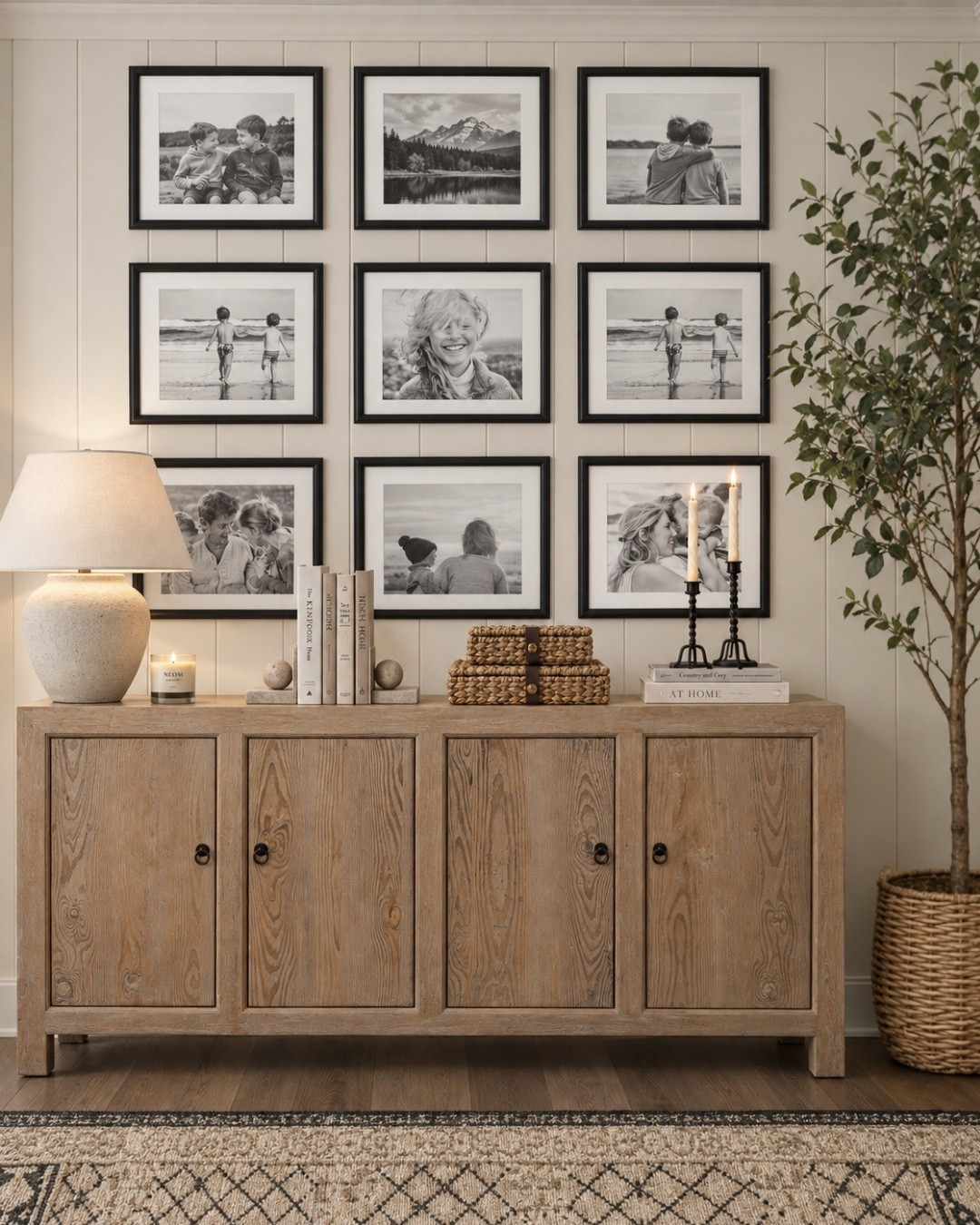 Warm, layered decor brings effortless character to this console, blending natural textures, timeless accessories to, and a cozy collected style. 

Console table, living room, living room decor, living room furniture, living room ideas, wall art, gallery frames, faux tree, decor boxes, candle sticks, table lamp, lamp, home decor, home accents, home accessories, home decor boxes, living room furniture, pottery barn, McGee and co, Amazon, wayfair

#LTKHome #LTKSaleAlert #LTKSeasonal