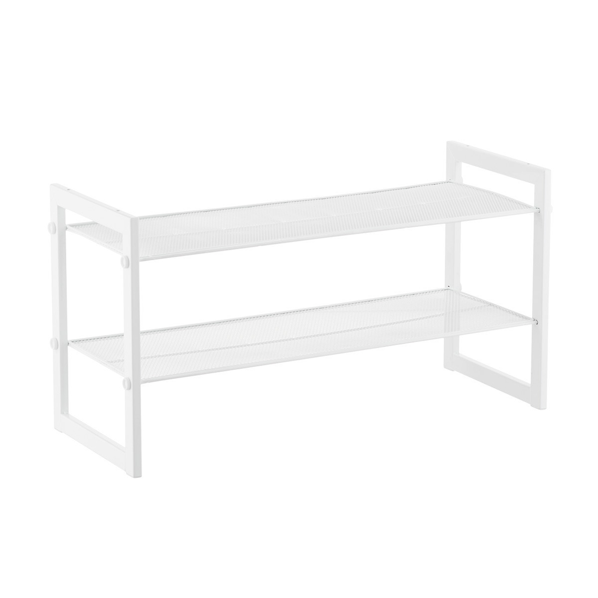 The Container Store 2-Tier Stackable Mesh Shoe Shelf | The Container Store