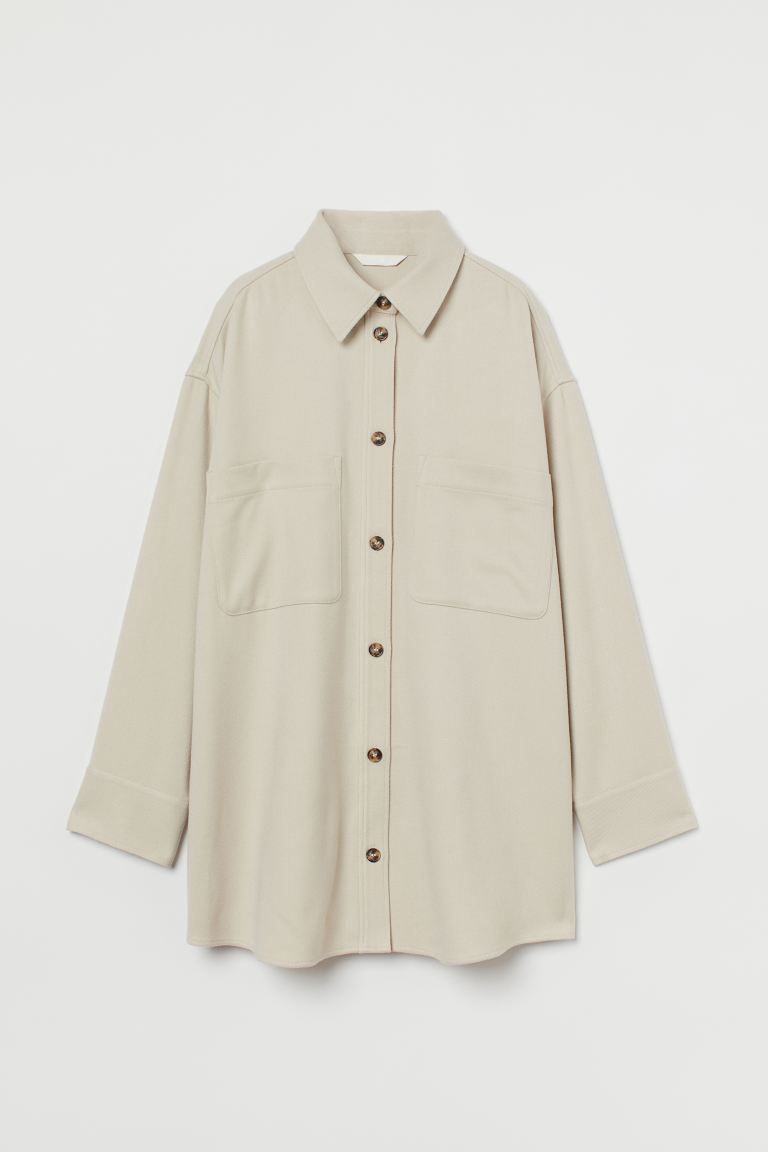 Twill Shirt Jacket | H&M (US + CA)