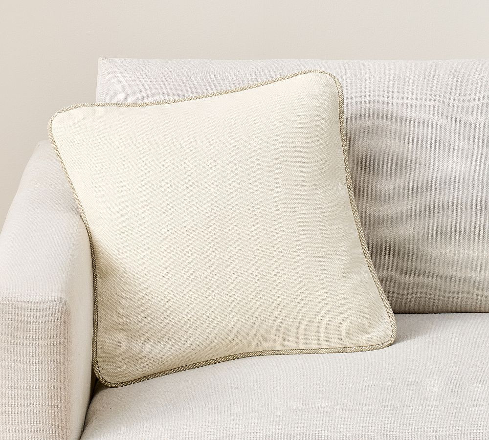 Everyday Linen Piped Pillow Cover | Pottery Barn (US)