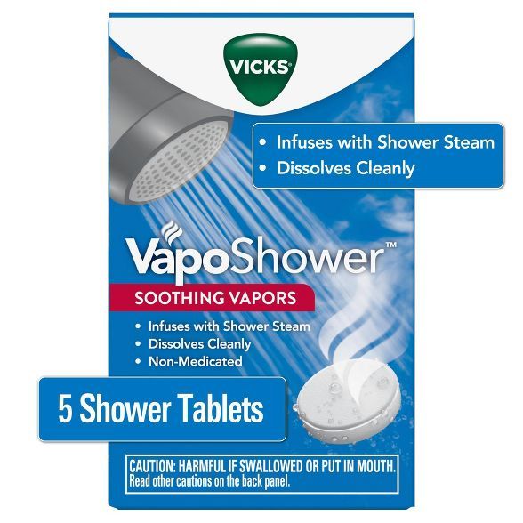 Vicks VapoShower Soothing Vapors Tablets - 5ct | Target