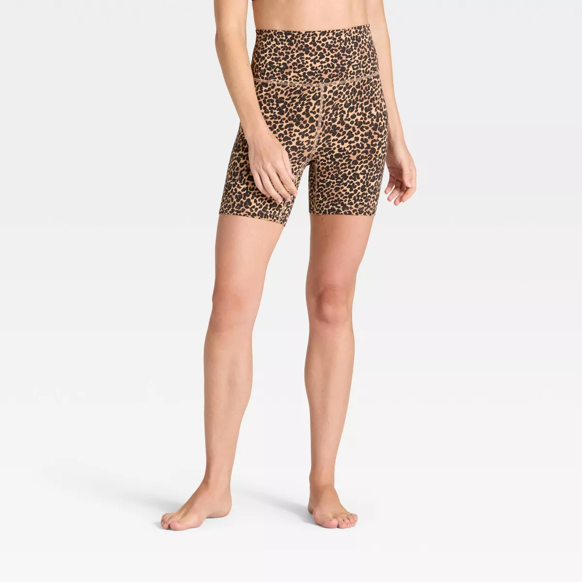 Women's Everyday Soft Ultra High-Rise Bike Shorts 6" - All In Motion™ Animal Print XS | Target