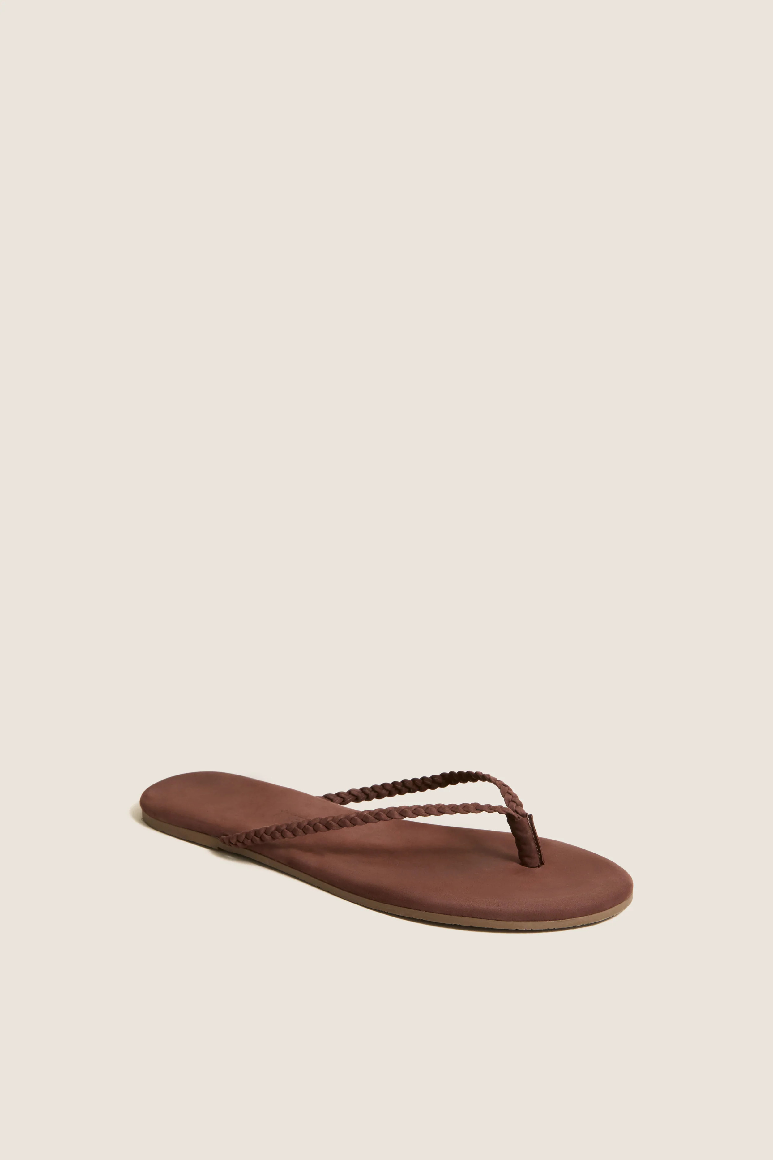 Bourbon Lily Braid Suede Flip Flops | Tuckernuck (US)