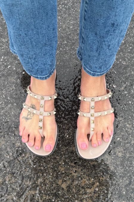 Our CEO Christina cannot rave enough these Valentino sandals! A testament to their quality, they emerged unscathed and cleaned up beautifully after a muddy visit to the Southern Living Idea House construction site! 
#investmentpiece #timelessquality #sandals 

#LTKBeauty #LTKShoeCrush #LTKStyleTip