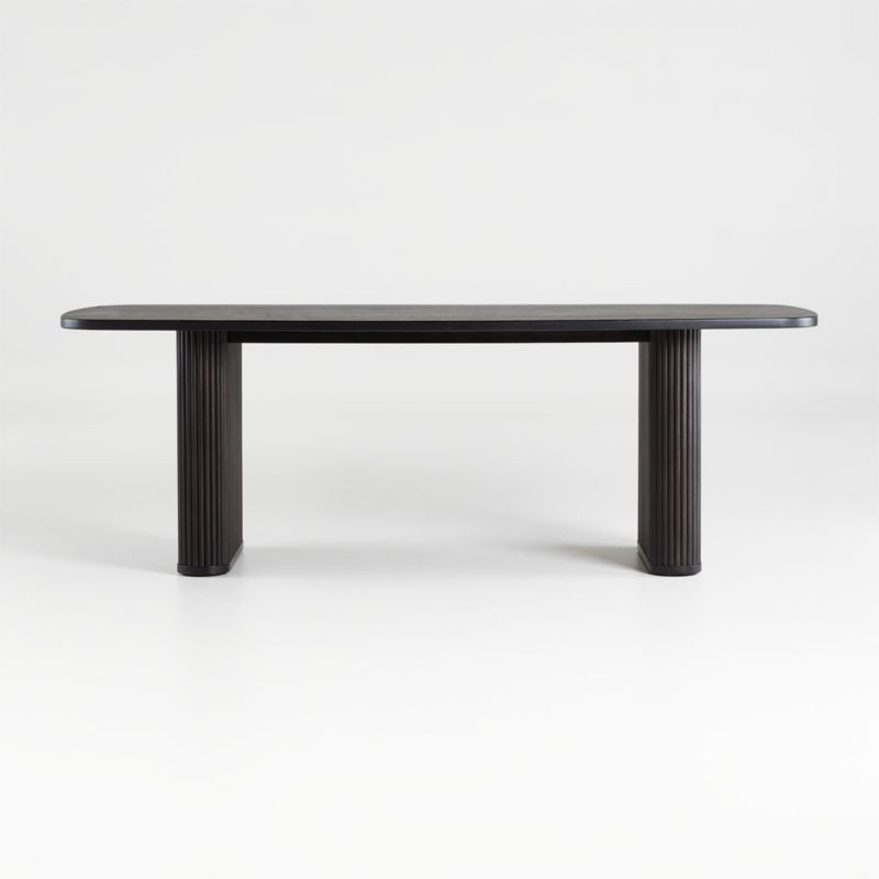 Walton Ribbed Leg Dining Table + Reviews | Crate and Barrel | Crate & Barrel