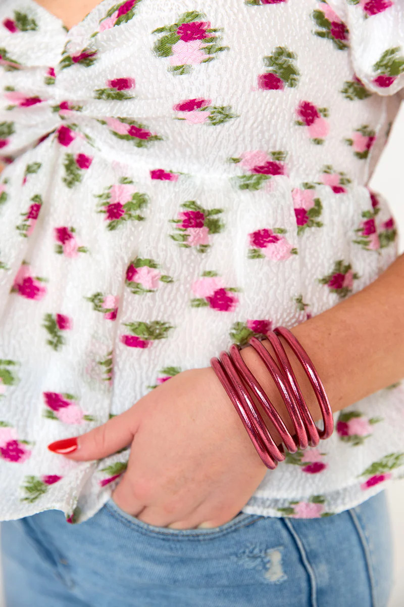 BuDha Girl X BuddyLove | All Weather Bangles | Pink | BuddyLove