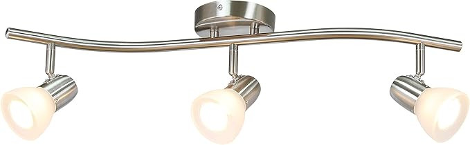 XiNBEi Lighting Track Lighting, 3 Light Track Light, Modern S-Shaped Track Light Bar Included GU1... | Amazon (CA)