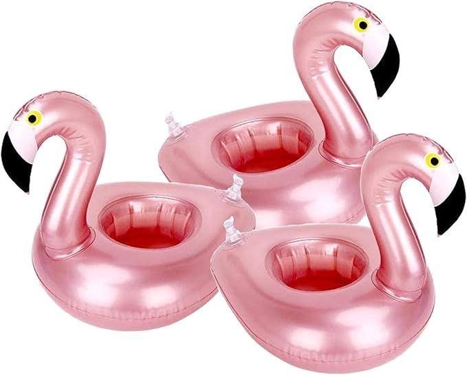 iShyan Inflatable Drink Holder 3 Pack Swan Drink Pool Floats Cup Holders for Summer Pool Party, V... | Amazon (US)