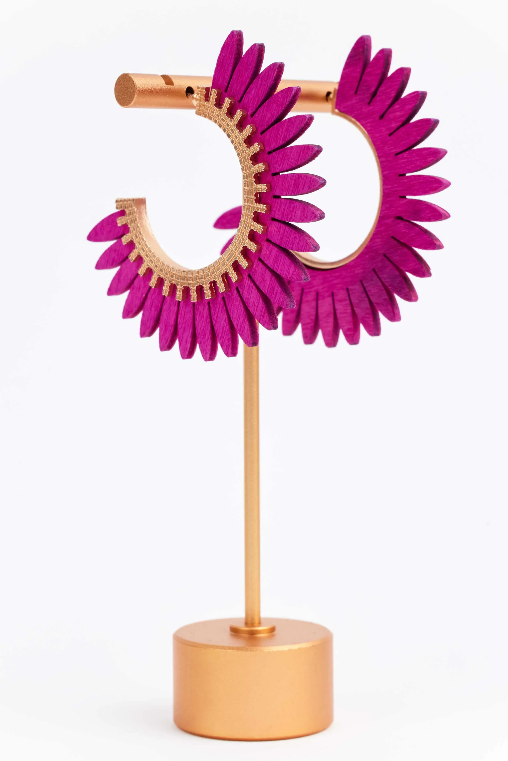 Erica Hoop Earrings- Plum | Avara