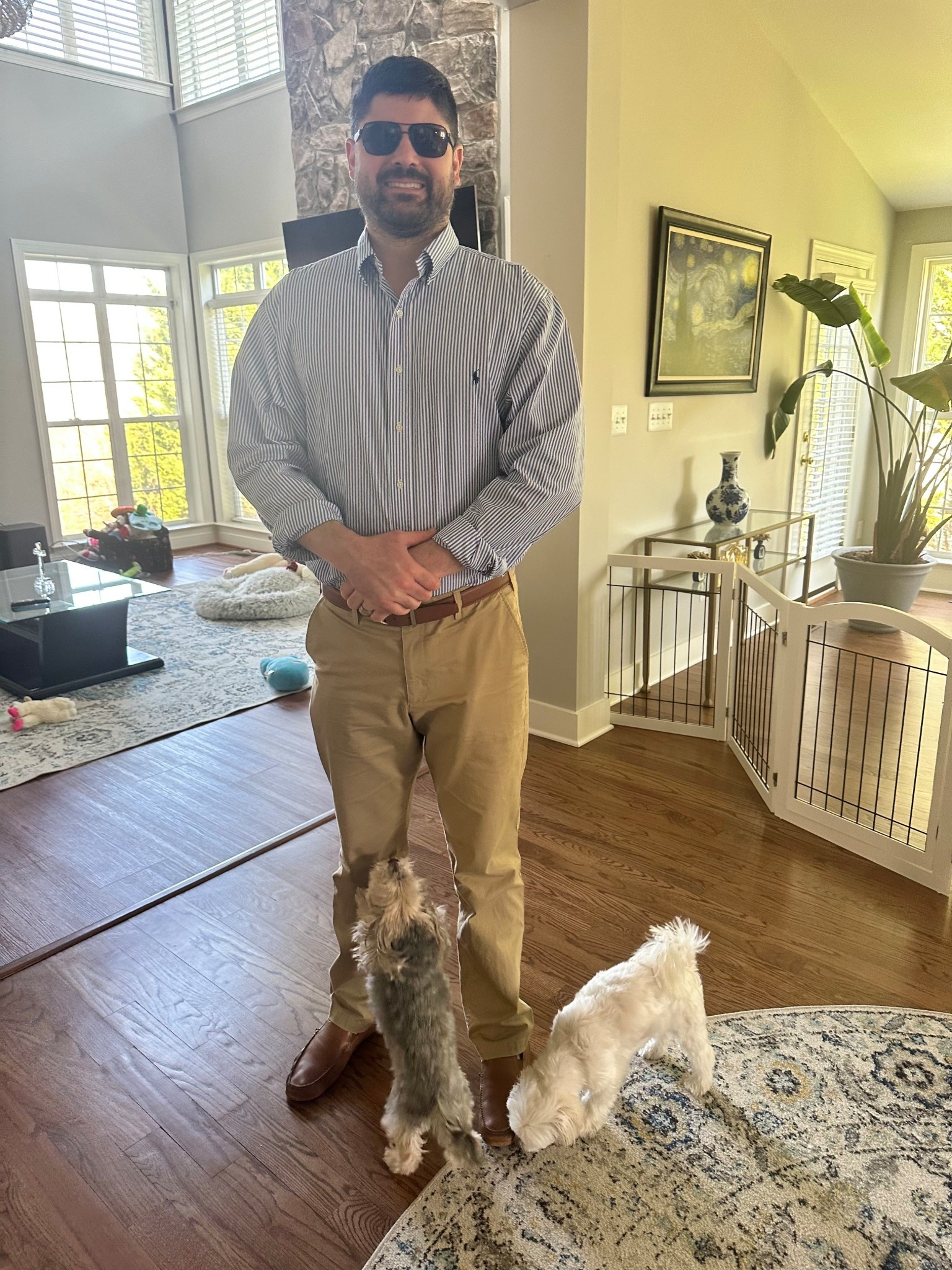 Babe’s church ootd 🩵
he’s 6’6” and wearing XXLT shirt and 38 x36 pants  

#LTKTall #LTKMens