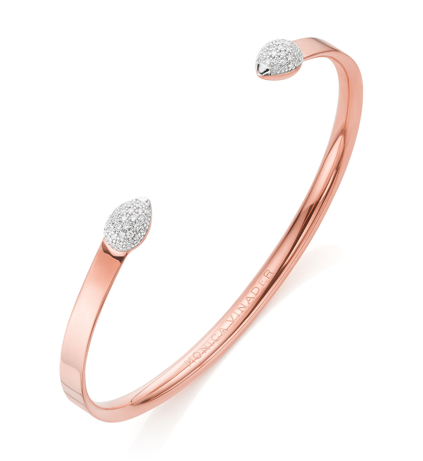 Fiji Bud Diamond Cuff | Monica Vinader (Global)
