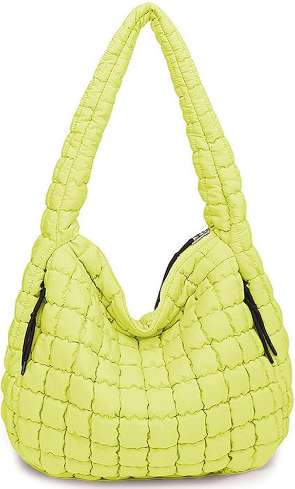 Puffer Tote, Quilted Puffer Hobo Bag, Lightweight Puffy Quilted Shoulder Bag for Work, Gym, Trave... | Amazon (US)