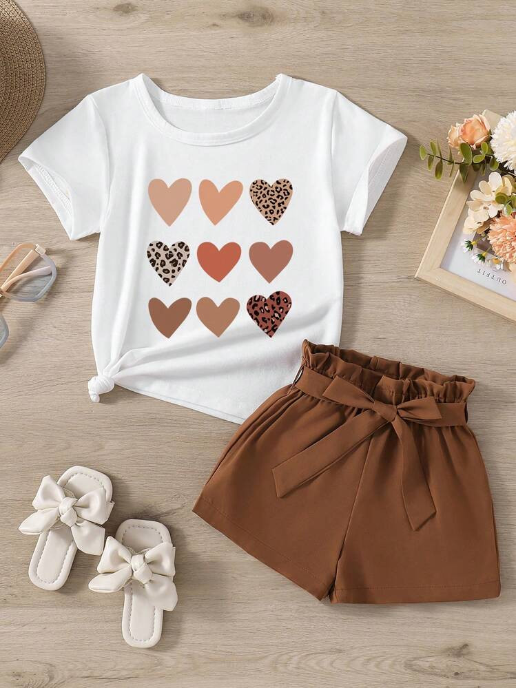 3Set de dos pieza shorts y blusa  | SHEIN