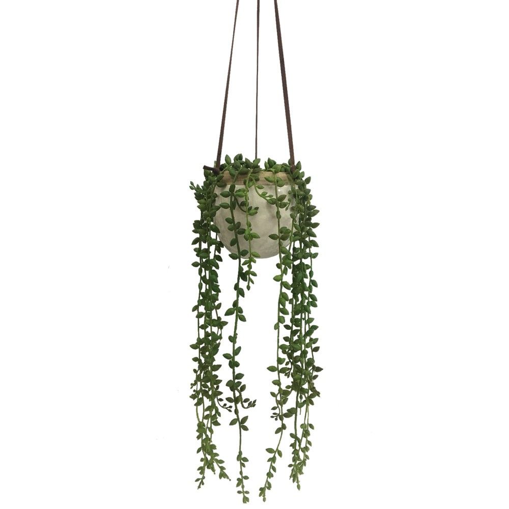 Small Artificial Hanging Plant Green - Threshold | Target