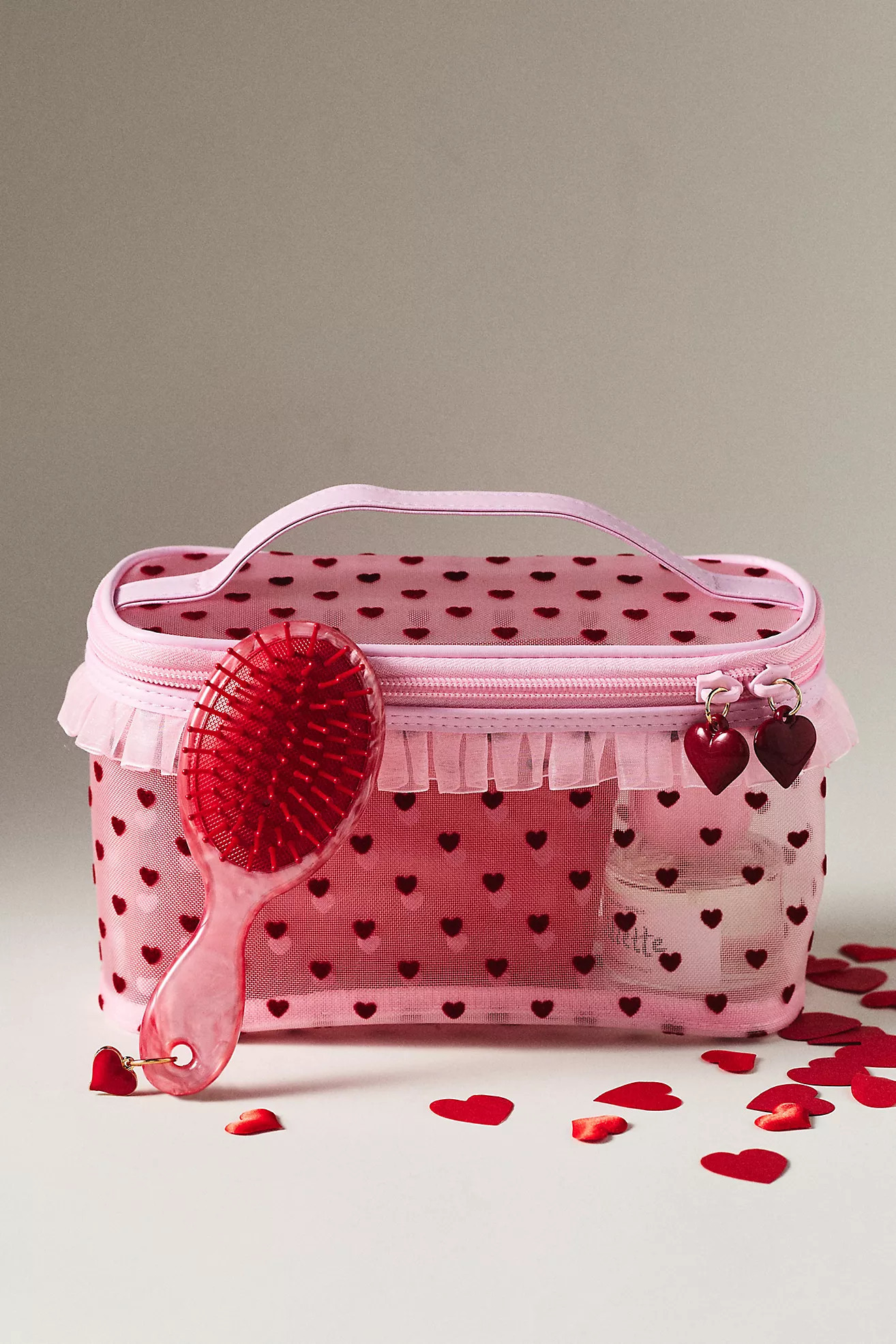 Mesh Hearts Train Case | Anthropologie (US)