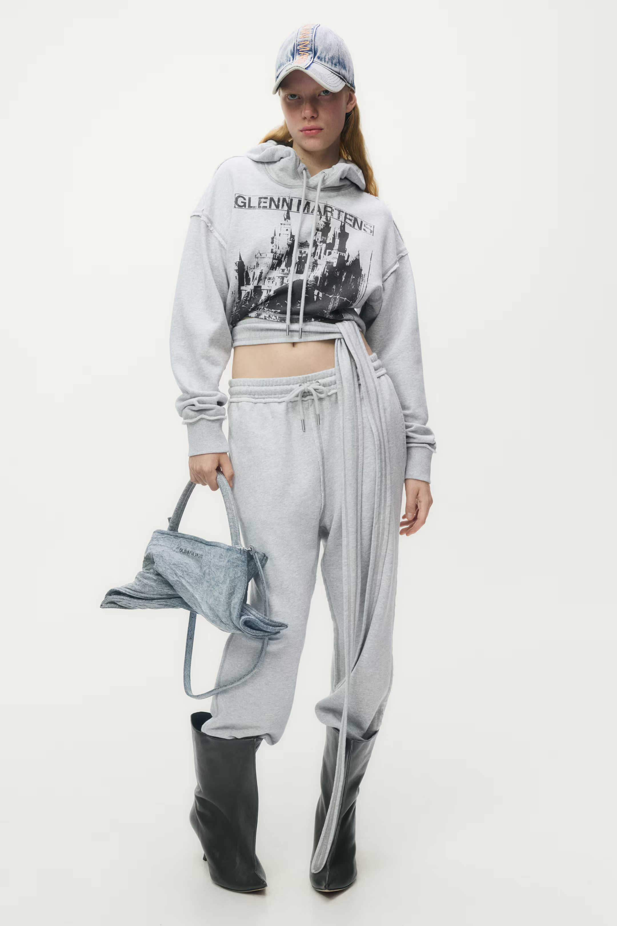 Tie-Detail Printed Hoodie | H&M (US + CA)