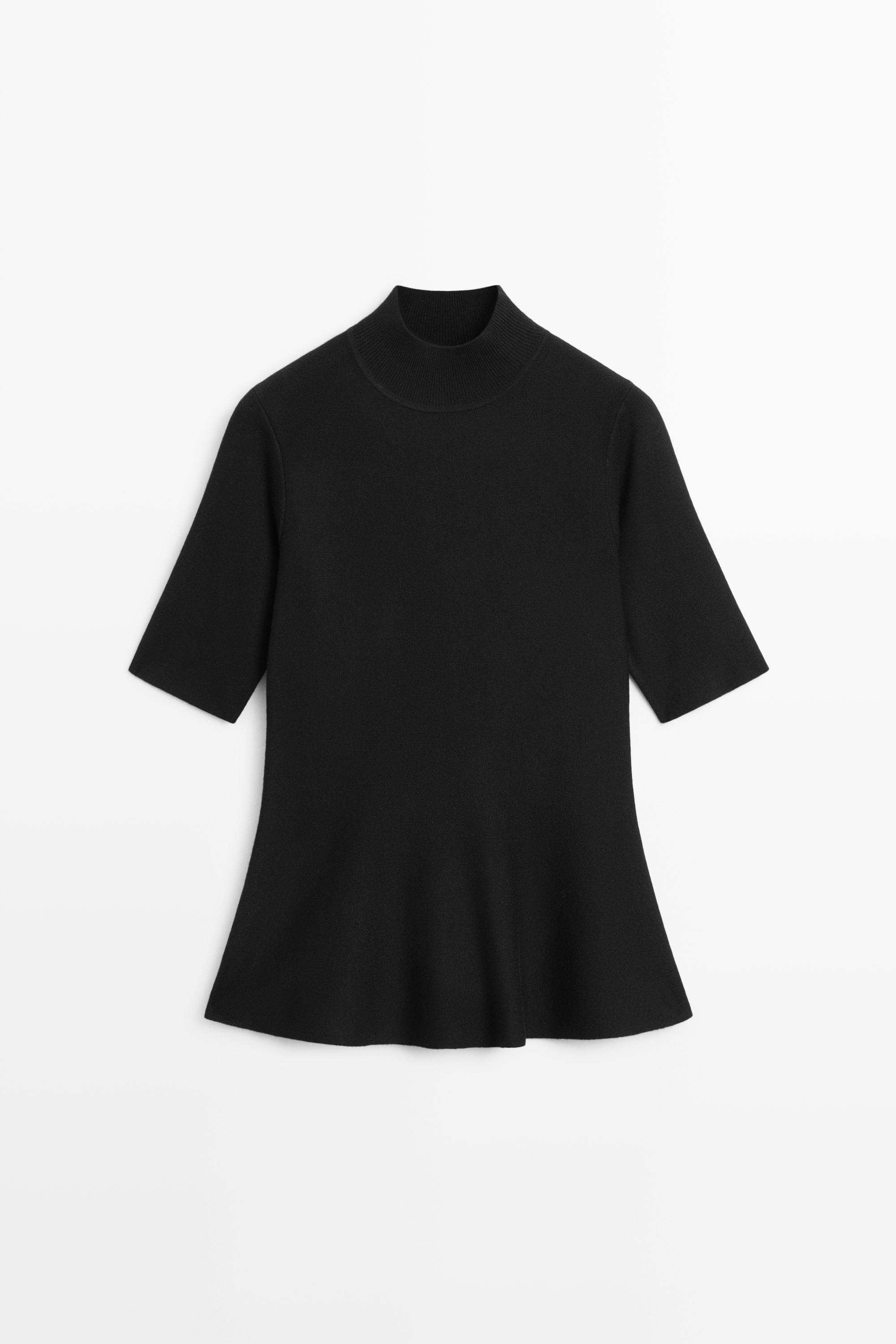 Strick-Top mit Sch\u00f6\u00dfchen | Massimo Dutti DE