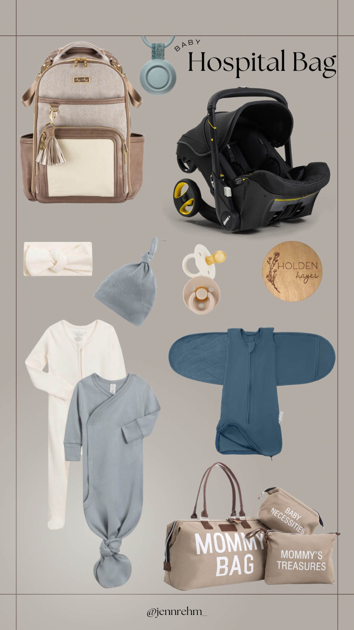 Hospital bag guide | Baby

BABY
• Diaper bag
•Diapers and wipes (If you don't want to use the ones provided at the hospital)
•Paci's + bottles (if preferred)
•Sleep sacks or swaddles
•Blanket
• Pajamas or gowns
•Going home outfit's
•Name sign/announcement sign

#LTKbaby #LTKbump #LTKfamily