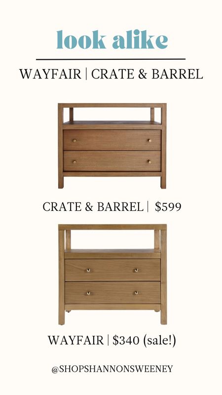 look alike | the best dupe for the crate & barrel keane nightstand is on sale! ✨

#LTKFind #LTKhome #LTKSale