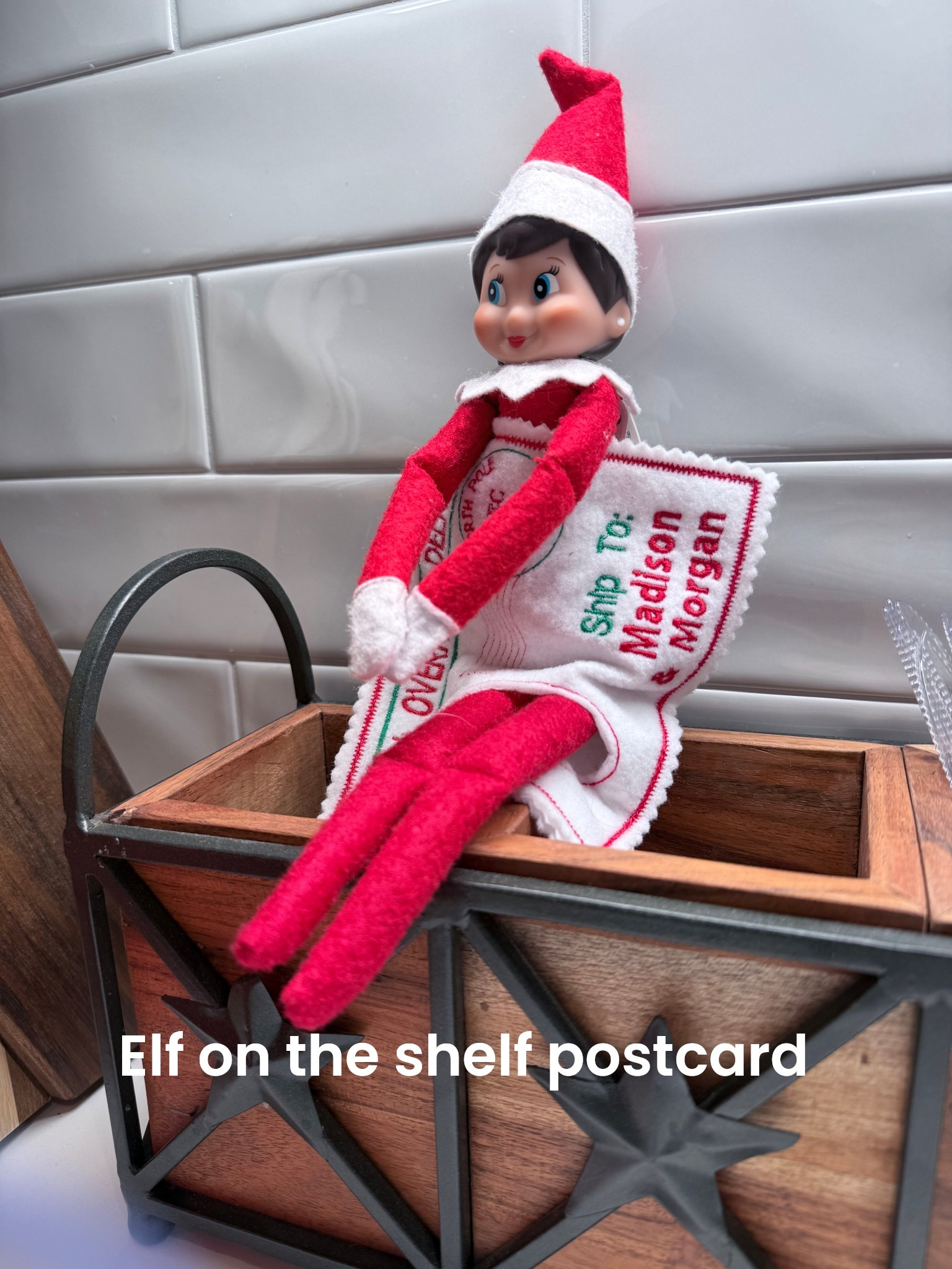 Elf of the shelf post card 

#elfintheshelf  #christmas #holiday 

#LTKU #LTKSaleAlert #LTKHoliday