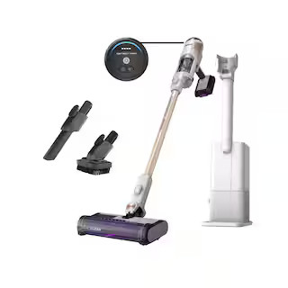 Detect Pro Auto-Empty Bagless Cordless HEPA Filter Stick Vacuum System QuadClean Multi-Surface Brushroll in White | The Home Depot