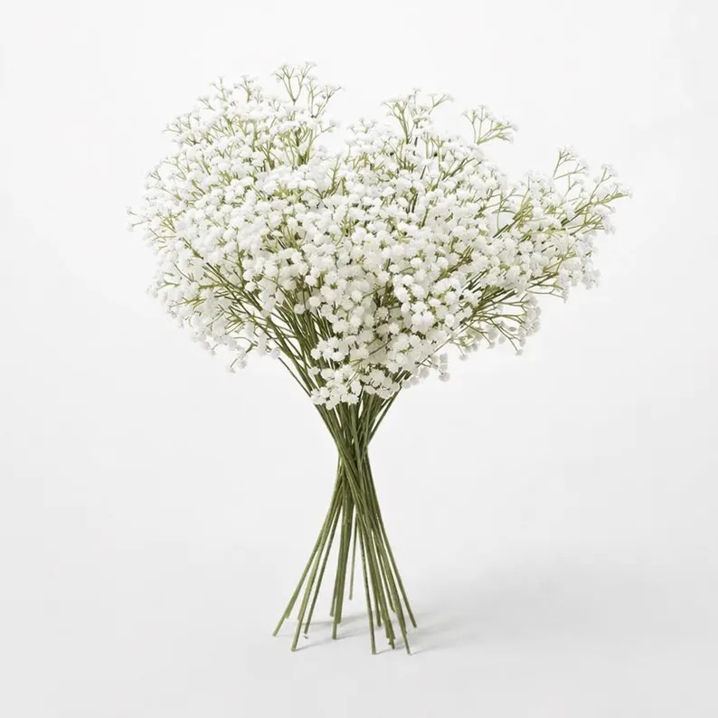 63CM Real Touch Gypsophila Baby’s Breath Artificial Flower | PU Faux Floral Stem for Wedding Bo... | Etsy (Global)