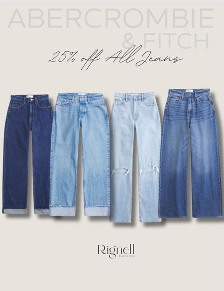 Ambercrombie is have a 25% off sale for all jeans and 15% off almost everything else! A few links below! Head over to shop! #abercrombiesale #jeansale #styletip #styling #jeans

#LTKMostLoved #LTKsalealert #LTKstyletip