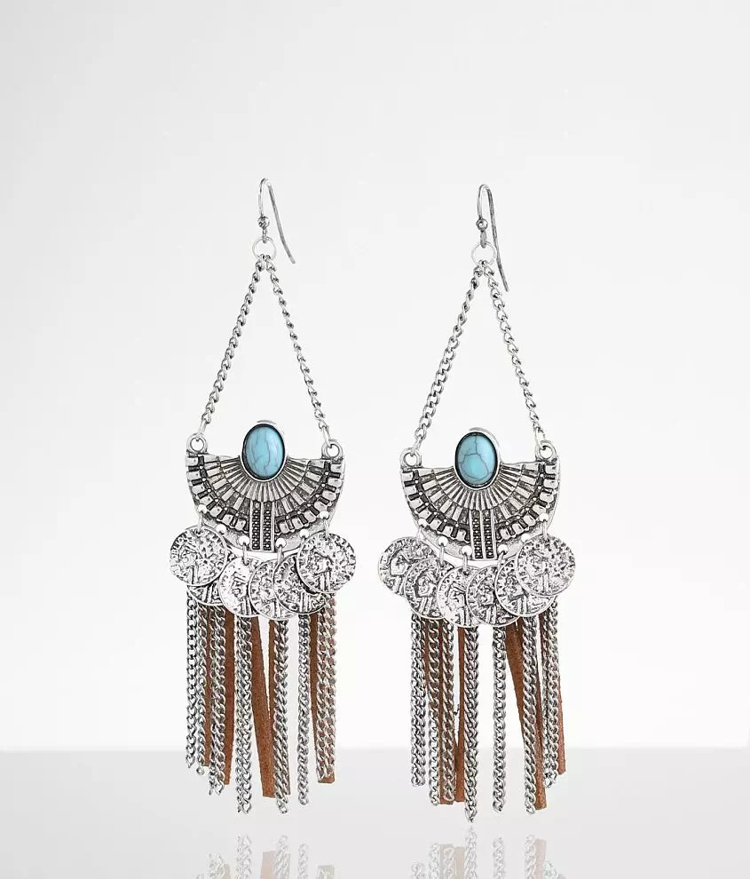 Western Fringe Drop Earring | Buckle