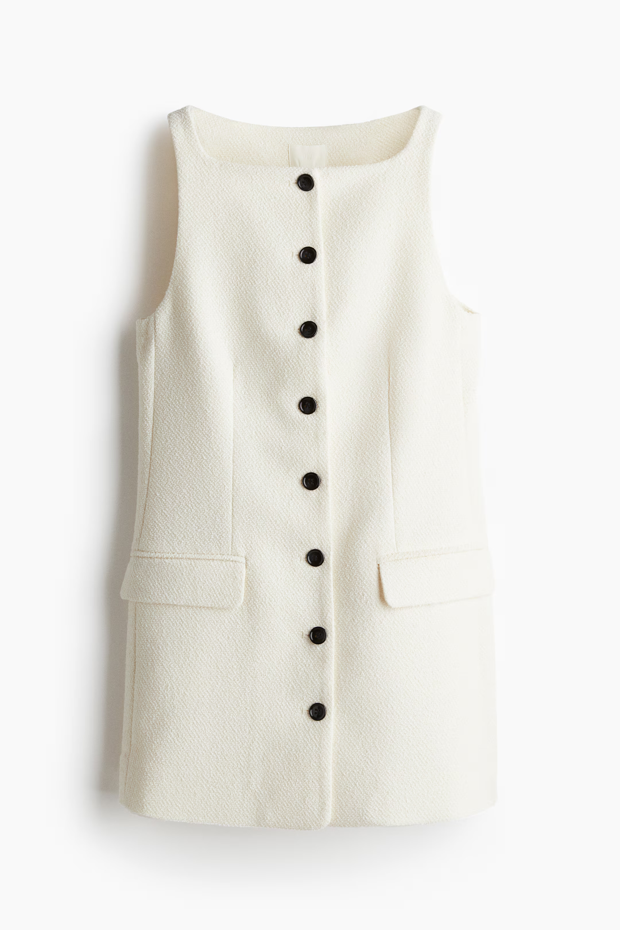 Square-neck dress - Cream - Ladies | H&M US | H&M (US + CA)