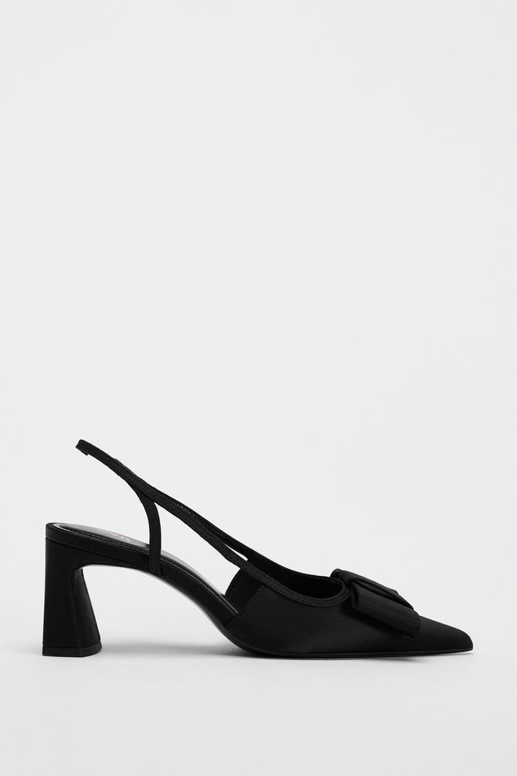 SLINGBACK SHOES WITH BOW DETAIL | Zara UK