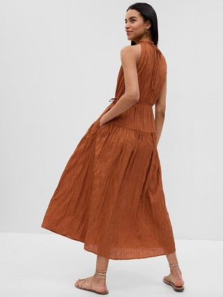 Satin High Neck Midi Dress | Gap (US)