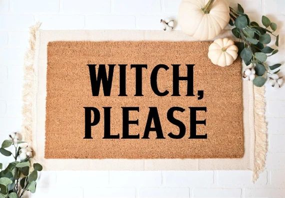 Witch Please Doormat Halloween Decor Funny Doormat Funny - Etsy | Etsy (US)
